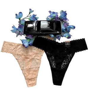 Inc International Concepts NWT 2 Lace Thongs Bundle Women 2X